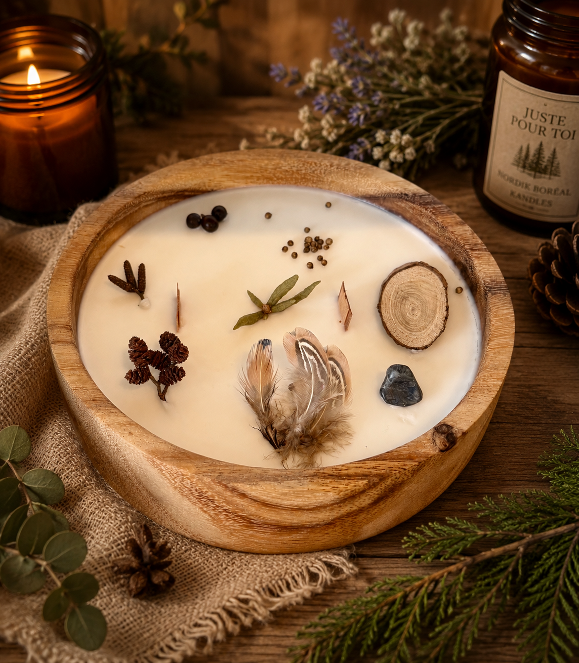 Bougie Luxe - Cœur de la Forêt Boréale