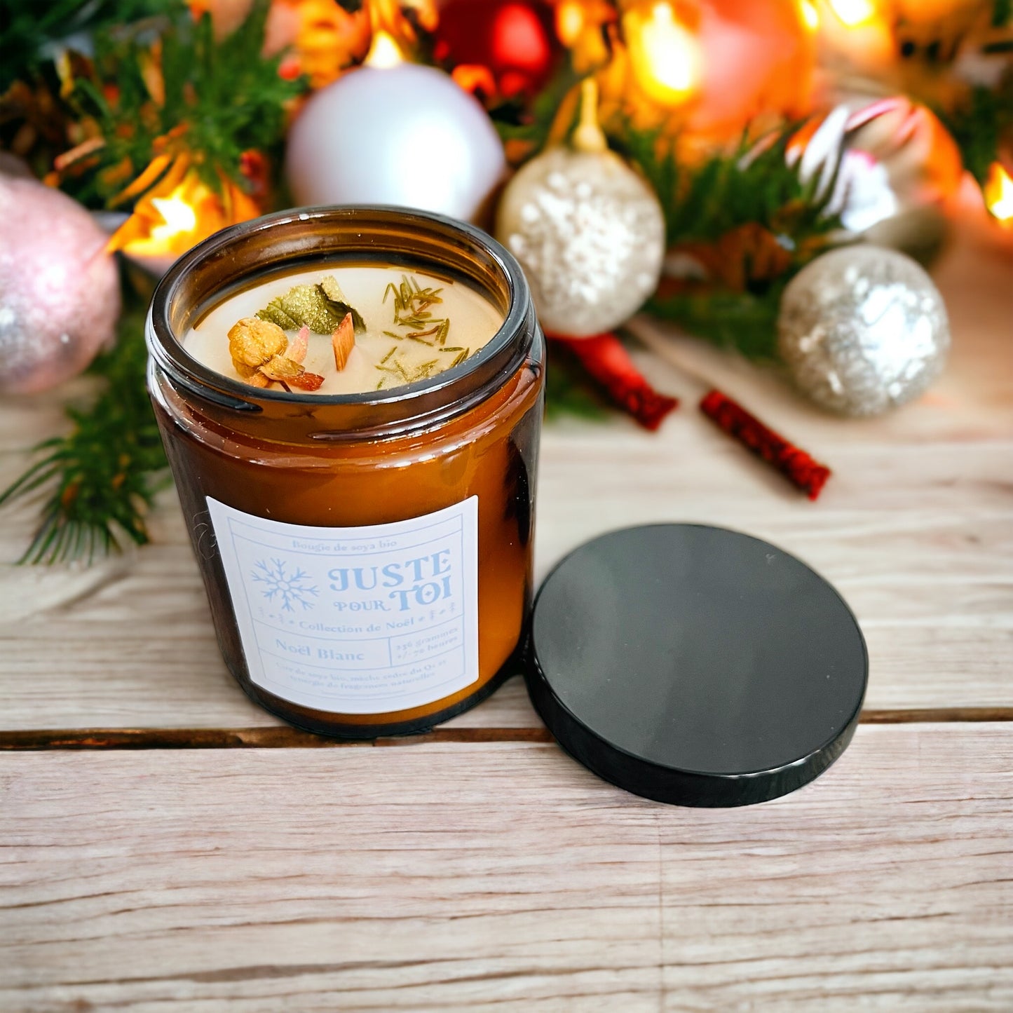 Bougie - Noël Blanc