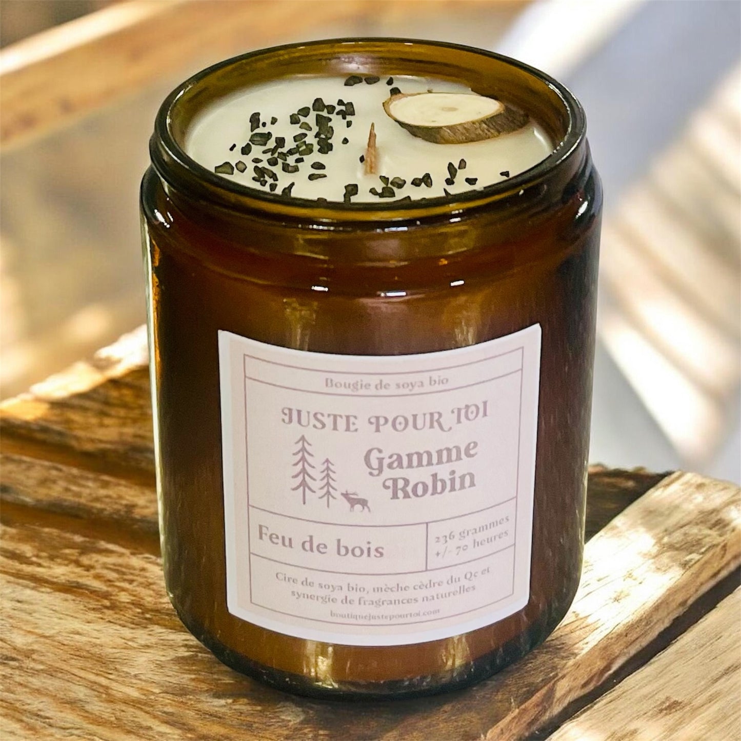 Bougie - Feu De Bois