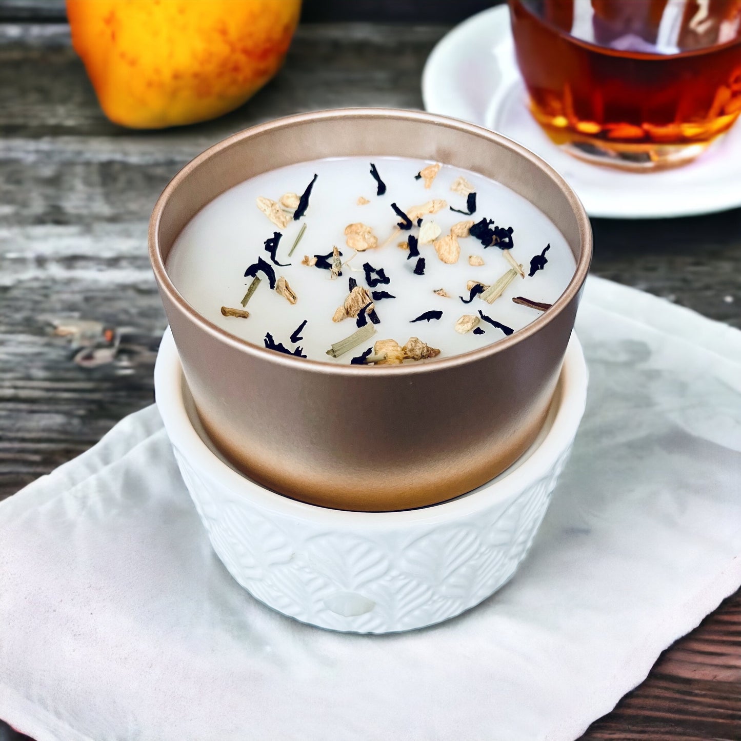 Bougie Sans Mèches - Poire & Whisky
